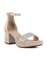 ジューシークチュール レディース シューズ サンダル プラットフォーム Juicy Couture Womens Nelly Rhinestone TwoPiece Platform Dress Saのサムネイル