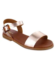 ミア レディース シューズ サンダル MIA Womens Peyton Round Toe Flat Sandals Rose Gold ゴールドのサムネイル