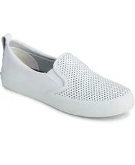 スペリー レディース シューズ スニーカー Sperry Womens Crest Twin Gore Perforated Slip On Sneakers White ホワイトのサムネイル