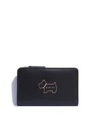 ラドリー ロンドン レディース アクセサリー 財布 レザー Radley London Womens Heritage Dog Outline Medium Leather Bifold Wallet Black ブラック