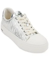 ダナ キャラン ニューヨーク レディース シューズ スニーカー レース DKNY Womens York LaceUp LowTop Sneakers Silver Eggnog シルバーのサムネイル