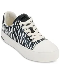 ダナ キャラン ニューヨーク レディース シューズ スニーカー レース DKNY Womens York LaceUp LowTop Sneakers Black Eggnog ブラックのサムネイル