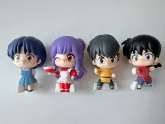 らんま1/2 ならぶんです ガチャ フィギュア (シャンプー、黒川 あかね、らんま、良牙)