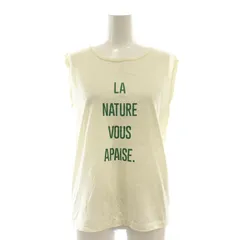 アルアバイル allureville 24SS ノースリーブロゴTEE カットソー 2 アイボリー グリーン /DF ■OS