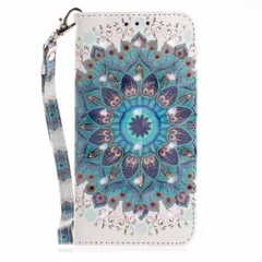 【人気商品】ストラップ 絵柄 付き プリント OYIME 派手な色柄 3D 優雅 カバー 可愛い 横開き おしゃれ マグネット カード収納 手帳型 耐衝撃 ケース 滑り防止 キラキラ 用 スマホケース アィフォン 7 SE / 2 SE 8 3 iphone