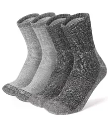 【新着商品】登山用靴下 防寒 ウールソックス 温かい靴下 裏起毛 冬用 吸汗 消臭 厚手 室内 アウトドア ウール スキー 登山 メンズ キャンプ スポーツソックス 靴下 2足セット