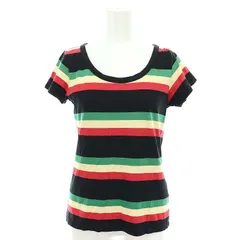 アニエスベー agnes b. マルチカラーボーダーTシャツ カットソー 半袖 Uネック 1 S マルチカラー /AT ■OS ■PN