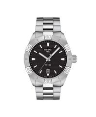 [Free Shipping] Tissot Men's Watch Accessory Mens Swiss PR 100 Sport Stainless Steel Bracelet Watch 42mm Black