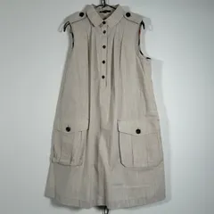 BURBERRY LONDON ノースリーブシャツワンピース ノバチェック オフホワイト サイズ40 三陽商会