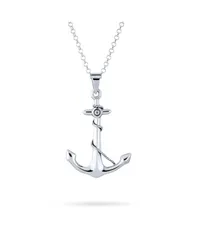 ブリング レディース アクセサリー ネックレス・チョーカー・ペンダントトップ レース Bling Jewelry Nautical Tropical Ship Boat Rope Anchor Pendant Necklace 925 Sterling Sil