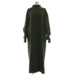 シュガーローズ Sugar Rose 異素材コンビニットワンピース F 緑 ダークグリーン ロング丈 /AG ■OS