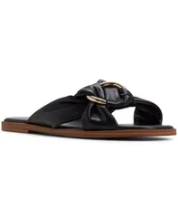 アルド レディース シューズ スリッポン・ローファー サンダル ALDO Womens Isolde SlipOn Flat Sandals Black Smooth ブラックのサムネイル