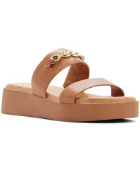 アルド レディース シューズ スリッポン・ローファー プラットフォーム サンダル ALDO Womens Halamaever Platform SlipOn Flat Sandals Mediumのサムネイル