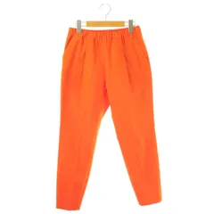 カリテ qualite リネン混 イージーパンツ テーパード 40 オレンジ /HK ■OS