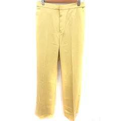 カリテ qualite パンツ スラックス 40 黄色 イエロー /RT