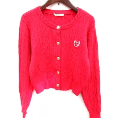 エムズエキサイト EMSEXCITE カーディガン ニット 長袖 F 赤 レッド /RT