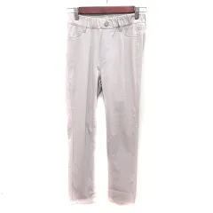 スナイデル SNIDEL パンツ デニム ジーンズ ストレート ロング 0 グレージュ /RT