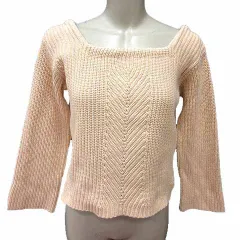 デミリー DEMYLEE ニット セーター スクエアネック 長袖 XS ベージュ /YK