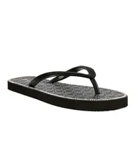 ジューシークチュール レディース シューズ サンダル Juicy Couture Womensurprise 2 Embellished Flip Flop Sandals BlackSilver ブのサムネイル