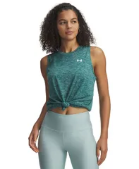 アンダーアーマー レディース トップス タンクトップ Under Armour Womens Tech Twistank Rack Green White ホワイトのサムネイル