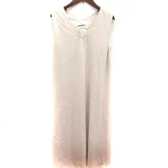 アーバンリサーチ サニーレーベル URBAN RESEARCH Sonny Label ワンピース Aライン ロング ノースリーブ F ベージュ /RT