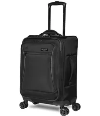 ウォーリーバッグ レディース バッグ スーツケース Wally Bags Solutions 20 Expandable CarryOn Spinner with Padded Electronics Pockets Black ブラック