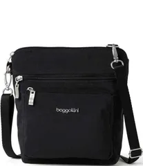 バッガリーニ レディース バッグ ショルダーバッグ ナイロン Baggallini Modern Pocket Solid Nylon Crossbody Bag Black ブラック