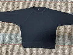 無印良品 ワッフルニット クルーネック 長袖 Tシャツ (L) 出品