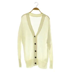 スピック&スパン Spick&Span カーディガン ニット 長袖 Vネック ホワイト /MY ■OS ■GY39 ■AX