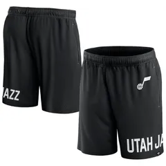 ファナティクス メンズ ボトムス ハーフパンツ・ショーツ メッシュ ショートパンツ Mens Fanatics Branded Black Utah Jazz Free Throw Meshorts Jaz Black ブラック