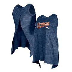 ニューエラ レディース トップス Tシャツ Womens New Era Navy Denver Broncospace Dye Active Tank Top Denavy ネイビー