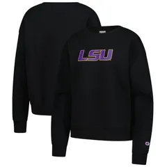 チャンピオン レディース トップス Tシャツ スウェット Womens Champion Black LSU Tigers Powerblend Sweatshirt Lsu Black ブラック
