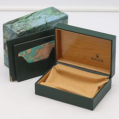 ⑥ロレックス 68.00.55 ROLEX OYSTER 箱と レザーケース 緑 - メルカリ