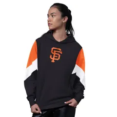 スターター レディース トップス Tシャツ パーカー Womenstarter Black San Francisco Giantscrimmage Pullover Hoodie Gnt Blackのサムネイル