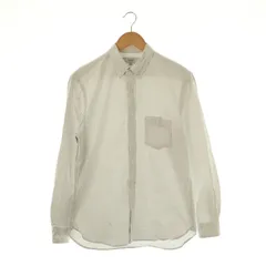 ロッソ ROSSO アーバンリサーチ ハイパフォーマンスオックスボタンダウンSH シャツ ストライプ M 白 グレー /MI ■OS