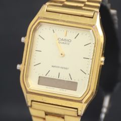 ✨SEIKO✨セイコー✨H449-5000✨クォーツ✨ゴールド文字盤✨腕時計
