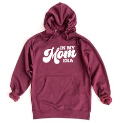 Simply Sage Market レディース トップス Tシャツ パーカー Simply Sage Market In My Mom Era Hoodie Maroon マルーン