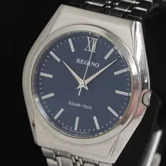 稼働 シチズン レグノ E031-T017215 ソーラー 青文字盤 メンズ腕時計 KRH 2000000 NSK