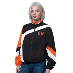 スターター レディース アウター ジャケット・ブルゾン ヴィンテージ Womenstarter BlackOrange Cincinnati Bengals Vintage 1st Quarter Fのサムネイル