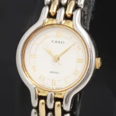 QZ セイコー CREO 2P21-0270 シルバ―文字盤 レディース腕時計 2000000 NSK KRK