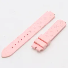 箱付 新品同様 ルイヴィトン 純正ベルト ラバー ピンクカラー 15mm用 レディース腕時計 2000000 NSK MST