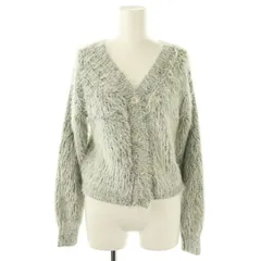 リゼクシー RESEXXY シャギーニットカーディガン Vネック F グレー /DF ■OS ■SH