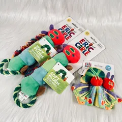 《未使用》 3点セット　はらぺこあおむし ペット おもちゃ 犬用 猫用　ERIC CARLE　エリックカール ぬいぐるみ