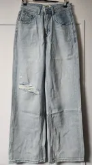 OUDR ダメージ ウォッシュ ワイド デニム パンツ 新品