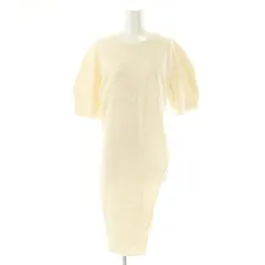 クラネ CLANE SLANT CUT KNIT TOPS トップス カットソー ロング 半袖 2 アイボリー /HK ■OS ■SH
