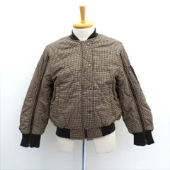 GU × rohk ◆キルティングブルゾン/MA-1/チェック柄/ベージュ/サイズS 211-353118 【レディース/ガールズ/LADY/女性/婦人】 レディースファッション【中古】 のサムネイル