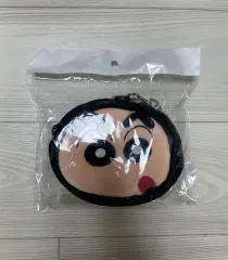 新品) クレヨンしんちゃん顔 コインケース ポーチ キーホルダー