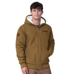 カール バンクス メンズ アウター ジャケット・ブルゾン パーカー Mens GIII Sports by Carl Banks Tan Los Angeles Lakers Build Up Heaのサムネイル