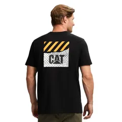 キャタピラー メンズ トップス Tシャツ ロゴ グラフィック Mens Caterpillar Cat Heavyweight Back Graphic Logo Tee Pitch Black ブラのサムネイル