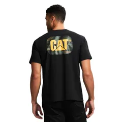 キャタピラー メンズ トップス Tシャツ ロゴ グラフィック Mens Caterpillar Heavyweight Cat Graphic Logo Tee Black ブラックのサムネイル